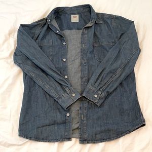 Long Sleeve Denim Button Down